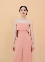 Load image into Gallery viewer, Detachable Bustier Pocket Maxi Jumpsuit in Pink
