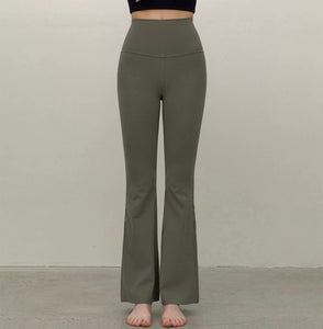 High Rise Cutout Back Flare Leggings [2 Colours]