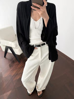 Load image into Gallery viewer, Oversized Drape Sheer Cardigan [2 Colours]
