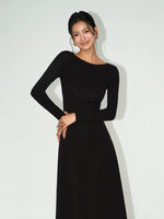 Load image into Gallery viewer, Boatneck Flare Maxi Dress [2 Colours]
