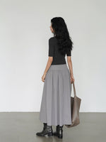 Load image into Gallery viewer, Melange Mid Sleeve Knit Top [2 Colours]
