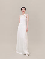 Load image into Gallery viewer, Bow Cami Gown in White
