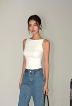 Load image into Gallery viewer, Boatneck Sleeveless Top [4 Colours]
