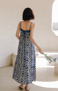 Satin Printed Cami Maxi Dress [2 Colours]