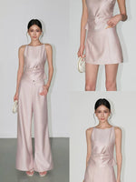 Load image into Gallery viewer, Gathered Peplum Cami // Mini Skirt // Trouses Set [2 Colours]
