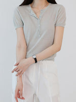 Load image into Gallery viewer, Korean Lami Knit Top [3 Colours]
