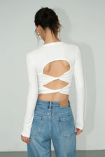 Load image into Gallery viewer, Padded Cutout Back Twist Top [2 Colours]
