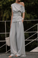 Load image into Gallery viewer, Toga Top // Wide Leg Pants [2 Colours]
