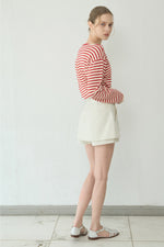Load image into Gallery viewer, Korean Oen Striped Top [2 Colours]
