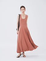 Load image into Gallery viewer, Stretch Sleeveless Flare Maxi Dress [2 Colours]
