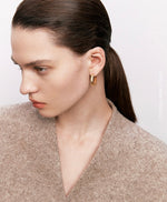 Load image into Gallery viewer, Duo Square Loop Earrings
