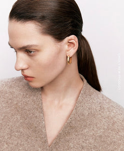 Duo Square Loop Earrings