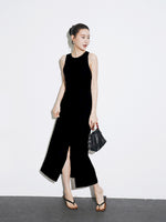 Load image into Gallery viewer, Cutout Back Pocket Slit Shift Dress [2 Colours]
