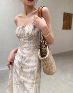 Load image into Gallery viewer, Floral Cami Maxi Dress in Cream
