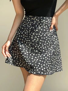 A-Line Mini Skirt in Black