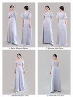 Load image into Gallery viewer, Satin Evening Maxi Dresses in Pink [4 Styles]
