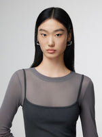 Load image into Gallery viewer, Layer Camisole Sheer Dress [2 Colours]
