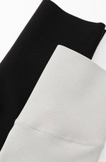 Load image into Gallery viewer, Breathable Ribbed Leggings in Black
