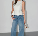 Load image into Gallery viewer, Peplum Top // Tailored Trousers [2 Colours]
