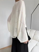 Load image into Gallery viewer, Oversized Laser Cut Sheer Cardigan [3 Colours]
