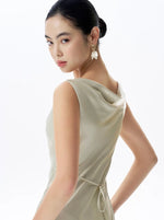 Load image into Gallery viewer, Drape Mermaid Gown in Sage
