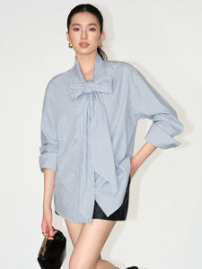 Oversized Bow Shirt [2 Colours]