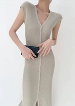 Load image into Gallery viewer, Multi-way Knit Dress in Off Grey
