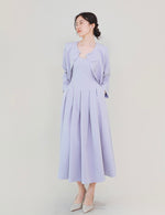Load image into Gallery viewer, Livya Cami Pleated Pocket Dress in Lavender
