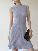 Load image into Gallery viewer, Sleeveless Ribbed Mid Dress [2 Colours]
