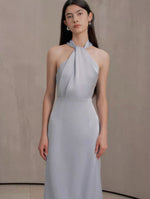 Load image into Gallery viewer, [Customizable] Satin Ribbon Tie Back Twist Gown [3 Colours]
