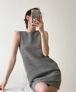 Load image into Gallery viewer, Textured Pocket Shift Dress in Black
