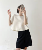 Load image into Gallery viewer, Tailored Relaxed Blouse in White
