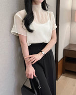 Load image into Gallery viewer, Korean Hills Sheer Top [2 Colours]
