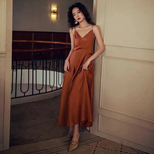 [Ready to Ship] Sandstone Cami Midi Dress in Orange