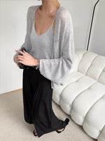 Load image into Gallery viewer, Oversized Laser Cut Sheer Cardigan [3 Colours]
