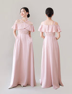 Load image into Gallery viewer, Satin Evening Maxi Dresses in Pink [4 Styles]
