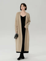 Load image into Gallery viewer, Tie Maxi Cardigan in Khaki
