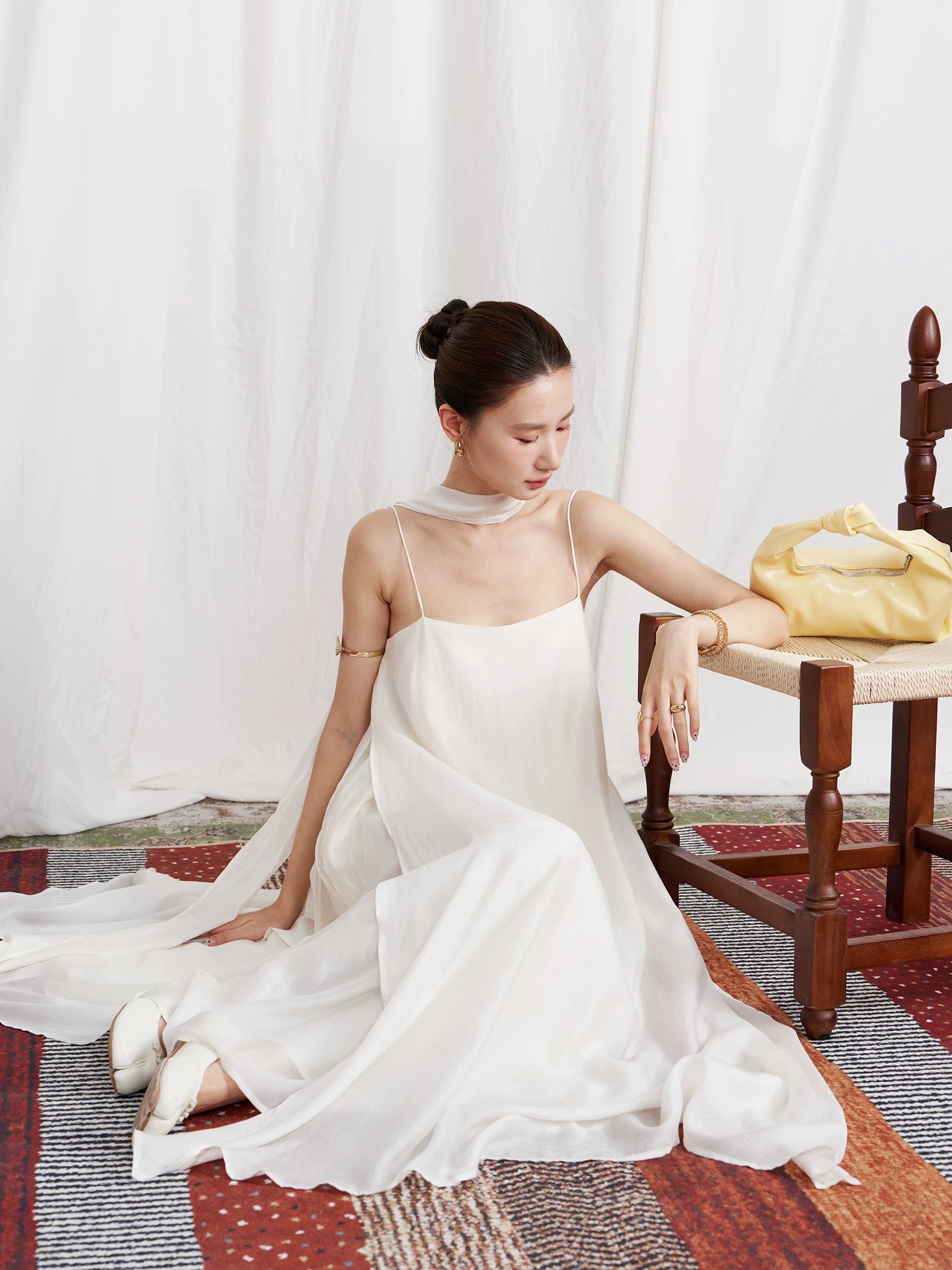 Tencel Blend Cami Pocket Dress + Detachable Sash [2 Colours]