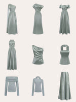 Load image into Gallery viewer, Ruffle Cami Sheen Maxi Gown [2 Colours]
