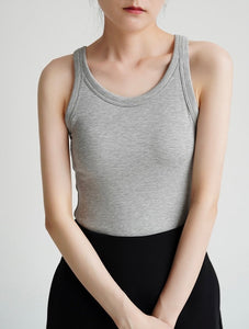 Classic Padded Stretch Tank Top [5 Colours]