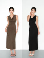 Load image into Gallery viewer, 2-Way Modal Stretch Maxi Dress [2 Colours]
