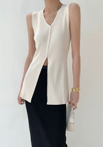 Load image into Gallery viewer, Light Knit Split Hem Top [2 Colours]
