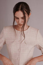 Load image into Gallery viewer, Korean Marco Tweed Dress [2 Colours]
