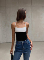 Load image into Gallery viewer, Block Duo Cami Top in Black/White
