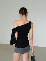 Load image into Gallery viewer, Toga Ribbon Drape Top [2 Colours]
