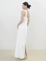 Load image into Gallery viewer, Multi-Way Bustier Gown + Drape Sash in White
