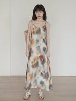 Load image into Gallery viewer, Watercolour Printed Cami Dress in Multi
