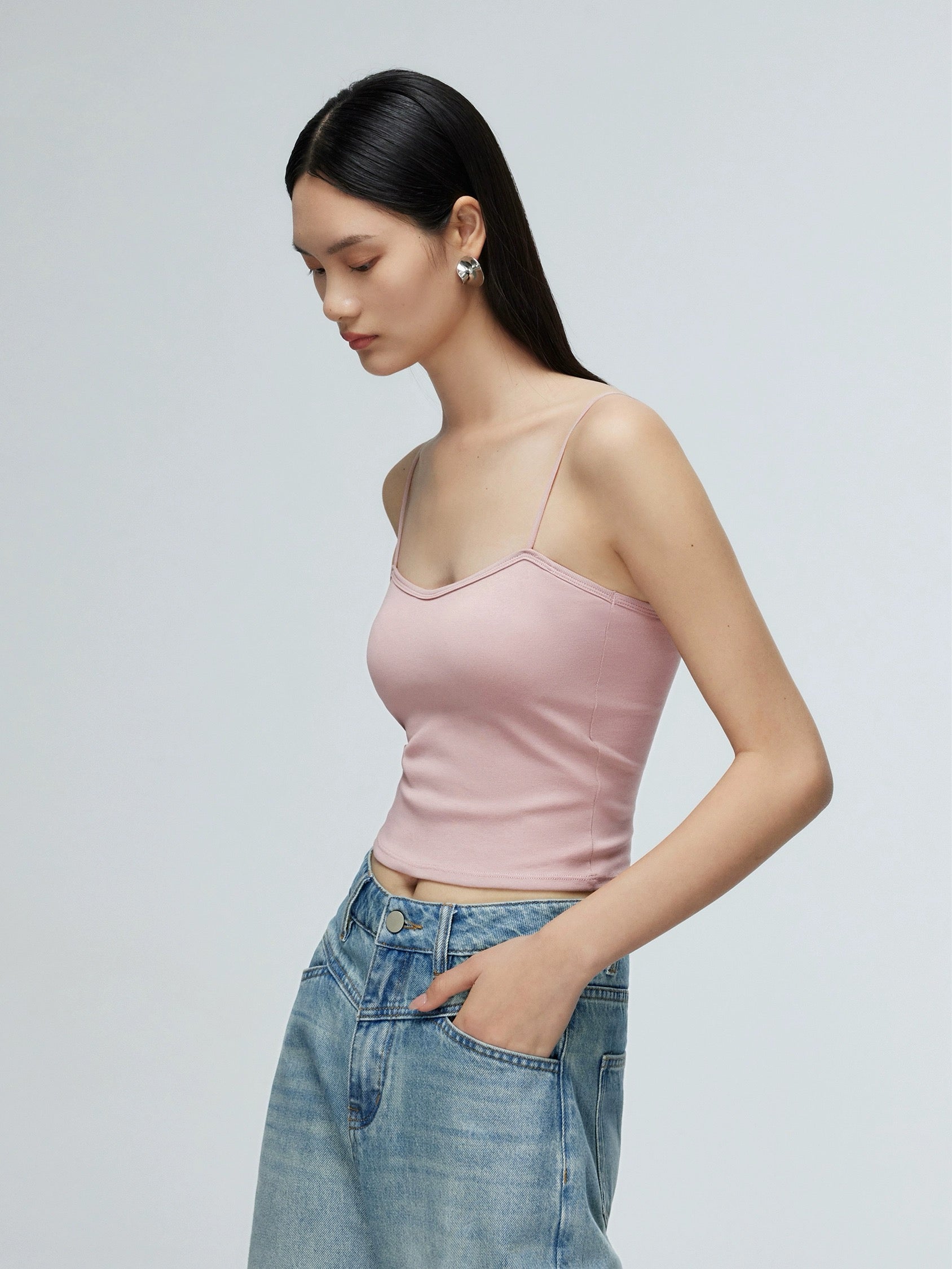 Padded V Camisole [4 Colours]