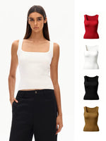 Load image into Gallery viewer, Classic Square Neck Stretch Tank Top [4 Colours]
