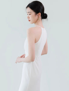 Cami Twist Detail Maxi Dress in White